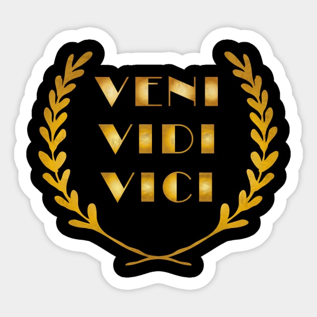 Veni Vidi Vici Winner Sticker by AntiqueImages